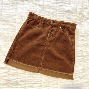 NWOT: Corduroy Brown Skirt for Girls